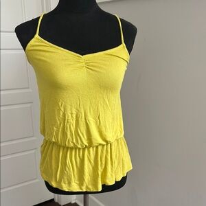Yellow Spaghetti Strap Top